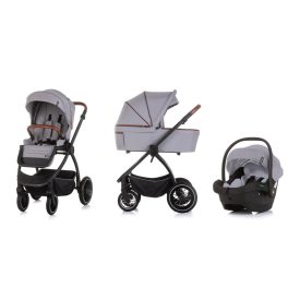   Chipolino Prestige 3az1-ben multifunkciós babakocsi - Cloud grey