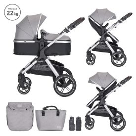   Lorelli Viola babakocsi mózessé alakítható sportrésszel - Grey