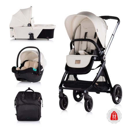 Chipolino Elite 3in1 multifunkciós babakocsi - Biscotta