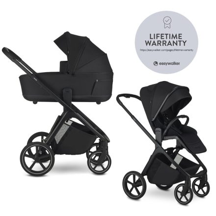 EASYWALKER Kombinált babakocsi Zoey - Pure Black