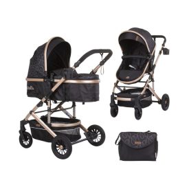   Chipolino Estelle babakocsi mózessé alakítható sport résszel + autóshordozó 0-13kg - Ebony